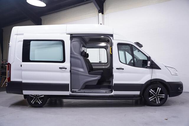 Ford TRANSIT 2.0 TDCi 130 pk Dubbel Cabine va 349,- p/m Navi 18" LMV, Raptor Grille, Treeplanken, Zonneklep, 6-Zits