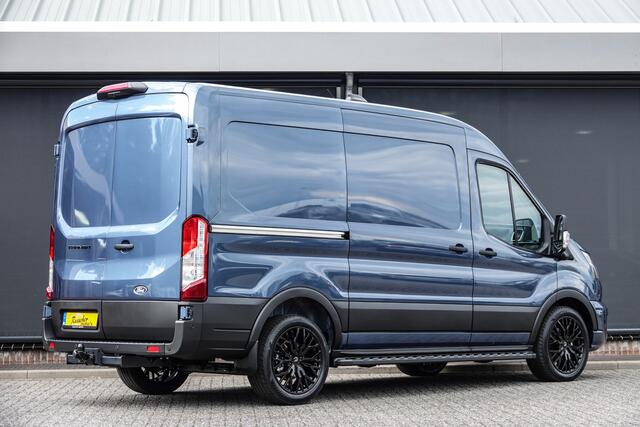 Ford TRANSIT L2H2 | 165Pk A8 Aut. | Raptor Edition | 2x Schuifdeur | Nieuw Model | Chrome Blue