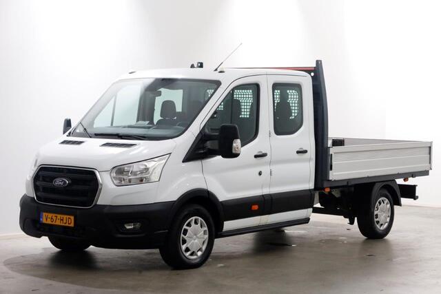 Ford TRANSIT 350 2.0 TDCI 130pk L3H1 D.C. Trend Open Laadbak Trekhaak 2800kg 11-2021