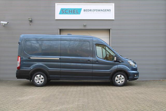 Ford TRANSIT 350 2.0 TDCI L3H2 Limited 165pk - Adaptive Cruise - Luchtvering - Blind Spot - 360 camera - Navigatie - Stoelverwarming - Rijklaar