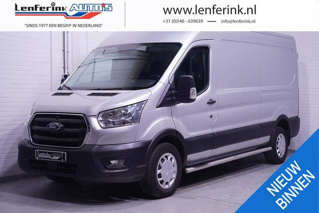 Ford TRANSIT 2.0 TDCI 130 pk L3H2 Trend Navi, Camera Trekhaak 2.500 kg, Sidebars, Cruise Control, NAP, 1e Eig., 3-Zits