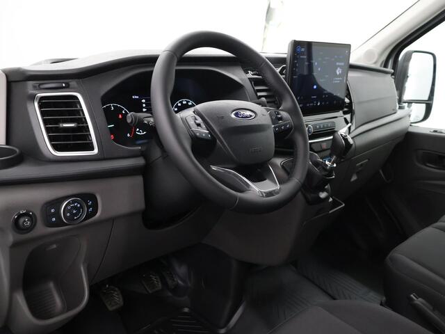 Ford TRANSIT 350 2.0 TDCI L3H2 Trend Navigatie | Stoelverwarming | Trekhaak 2500 KG AHW | Airco | 3-Zits | NIEUW | Carplay - Android Auto | Laadruimte Pakket | Cruise Control | Multifuntioneel Stuurwiel