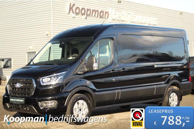 Ford TRANSIT 350 2.0TDCI 165pk L3H2 Limited | Automaat | L+R Zijdeur | 360° Camera | Adap. Cruise | Carplay/Android | Lease 788,- p/m