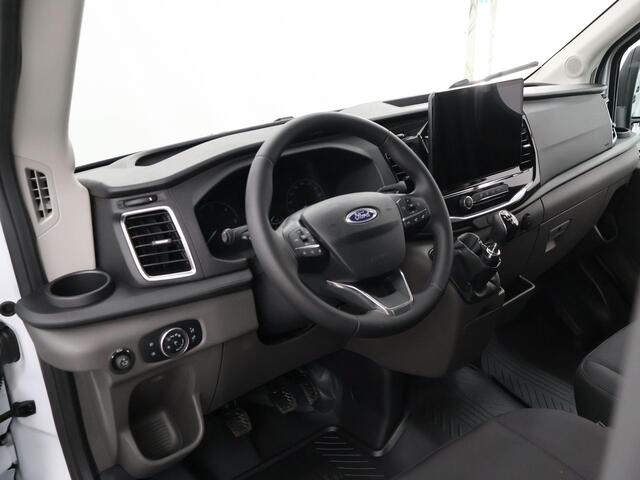 Ford TRANSIT 350 2.0 TDCI L3 H2 Trend Navigatie | Stoelverwarming | Trekhaak 2500 KG AHW | Airco | 3-Zits | NIEUW | Carplay - Android Auto | Laadruimte Pakket | Cruise Control | Multifuntioneel Stuurwiel