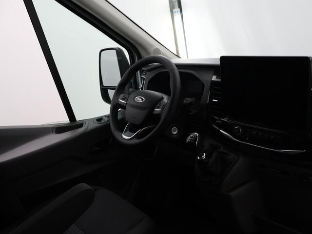 Ford TRANSIT 350 2.0 TDCI L3 H2 Trend Navigatie | Stoelverwarming | Trekhaak 2500 KG AHW | Airco | 3-Zits | NIEUW | Carplay - Android Auto | Laadruimte Pakket | Cruise Control | Multifuntioneel Stuurwiel
