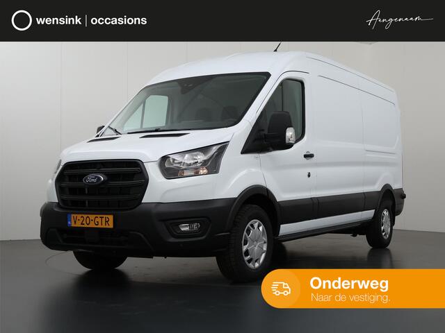 Ford TRANSIT 350 2.0 TDCI L3 H2 Trend | Navigatie | Stoelverwarming | Trekhaak 2500 KG AHW | Airco | 3-Zits | NIEUW | Carplay - Android Auto | Laadruimte Pakket | Cruise Control | Multifuntioneel Stuurwiel