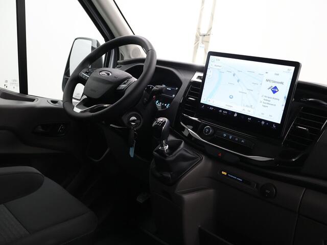 Ford TRANSIT 350 2.0 TDCI | L3 H2 | Trend | Navigatie | Stoelverwarming | Trekhaak 2500 KG AHW | Airco | 3-Zits | NIEUW | Carplay - Android Auto | Laadruimte Pakket | Cruise Control | Multifuntioneel Stuurwiel