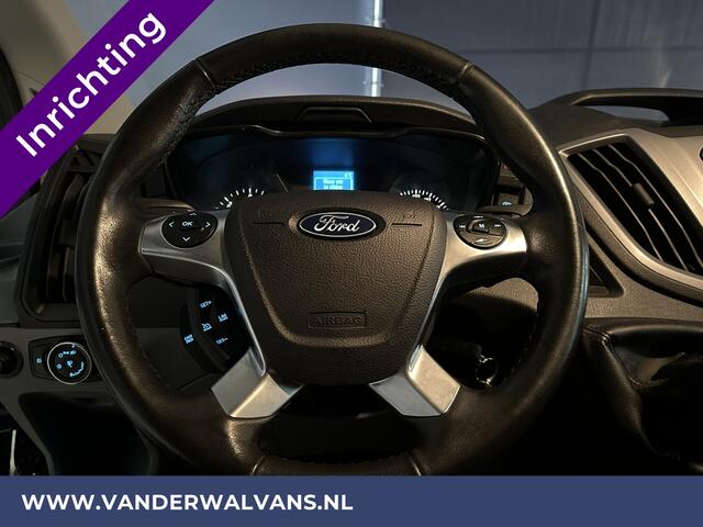 Ford TRANSIT 2.0 TDCI L2H2 inrichting Euro6 Airco | Imperiaal | Cruisecontrol | Trekhaak Parkeersensoren, Bijrijdersbank