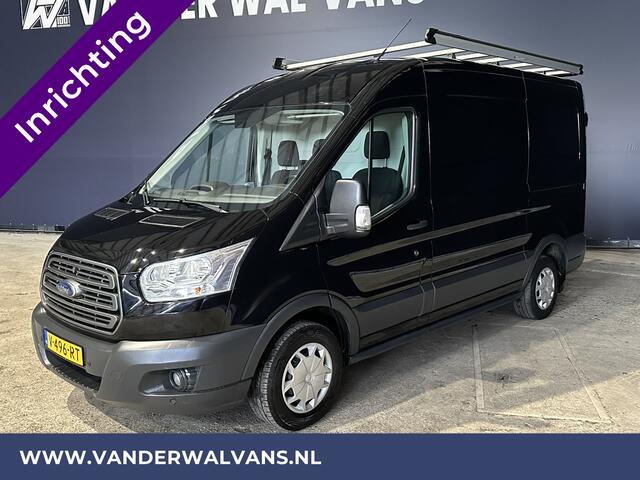 Ford TRANSIT 2.0 TDCI L2H2 inrichting Euro6 Airco | Imperiaal | Cruisecontrol | Trekhaak Parkeersensoren, Bijrijdersbank