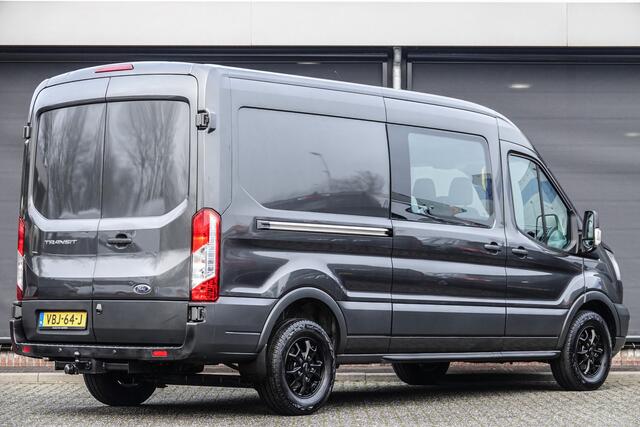 Ford TRANSIT L3H2 170Pk | Dubbel Cabine | 3.500 Kg. trekgewicht | Trend | 2xSchuifdeur | Achteruitrijcamera | Magnetic Grey