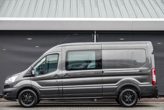 Ford TRANSIT L3H2 170Pk | Dubbel Cabine | 3.500 Kg. trekgewicht | Trend | 2xSchuifdeur | Achteruitrijcamera | Magnetic Grey