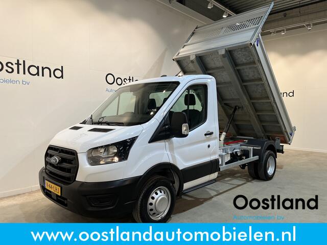 Ford TRANSIT 2.0 TDCI L2H1 130 PK RWD Kipper Open Laadbak / Euro 6 / Trekhaak / Dubbel Lucht / 3-Zits / 34.750 KM!!
