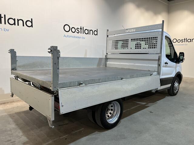 Ford TRANSIT 2.0 TDCI L2H1 130 PK RWD Kipper Open Laadbak / Euro 6 / Trekhaak / Dubbel Lucht / 3-Zits / 34.750 KM!!