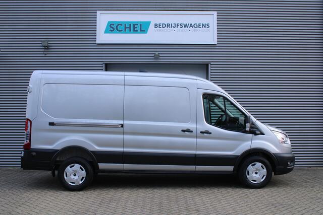 Ford TRANSIT 350 2.0 TDCI L3H2 Trend 130pk - Facelift - 2x Schuifdeur - Adaptive Cruise - Navigatie - Blind Spot - 360 Camera - Stoel - Stuurverwarming - Rijklaar