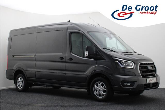 Ford TRANSIT 350 2.0 TDCI L3H2 Limited 3-Zits, Airco, Camera, Cruise, Apple Carplay, Verwarmde Ruit, Trekhaak, 16''
