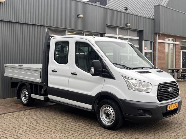 Ford TRANSIT 310 2.2 TDCI DC Openlaadbak Pick-up Airco Trekhaak 2150kg trekgewicht Bluetooth telefoon voorbereiding 7-Persoons Euro 5 open laadbak P-up Bakwagen Bpm vrij voor particulier gebruik!!