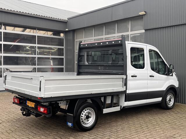Ford TRANSIT 310 2.2 TDCI DC Openlaadbak Pick-up Airco Trekhaak 2150kg trekgewicht Bluetooth telefoon voorbereiding 7-Persoons Euro 5 open laadbak P-up Bakwagen Bpm vrij voor particulier gebruik!!
