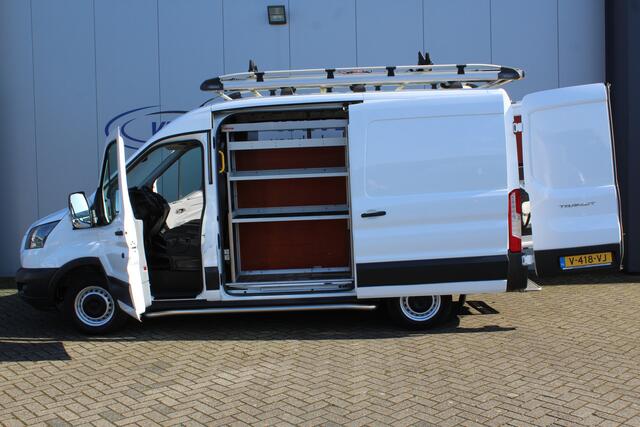 Ford TRANSIT 290 2.0-105pk TDCI L2H2 Ambiente. Totaal 6 stuks, rest wordt nog gepubliceerd. Compleet ingerichte Ford Transit ! Slechts 75.000km ! Camera, pdc v+a, airco, ladder achterd., opstaptrede met trekhaak, imperiaal met ladder, omvormer naar 220V etc etc.