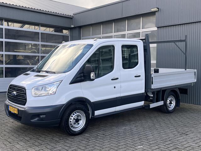 Ford TRANSIT 310 2.2 TDCI DC Openlaadbak Pick-up Airco Trekhaak 2150kg trekgewicht Bluetooth telefoon voorbereiding 7-Persoons Euro 5 open laadbak P-up Bakwagen Bpm vrij voor particulier gebruik!!