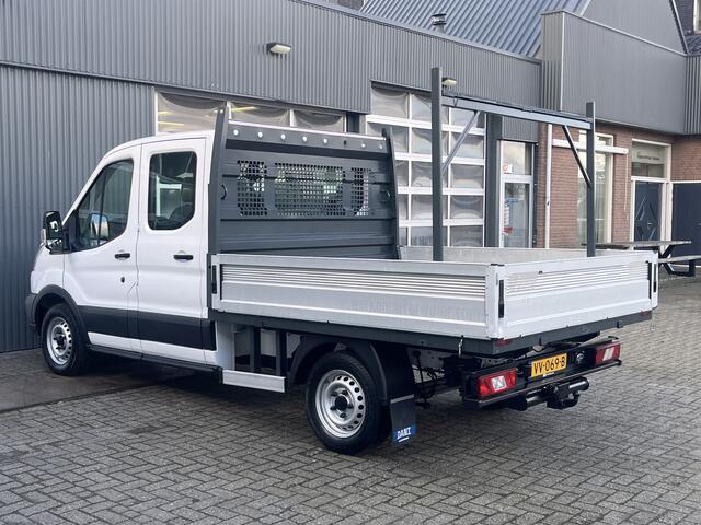 Ford TRANSIT 310 2.2 TDCI DC Openlaadbak Pick-up Airco Trekhaak 2150kg trekgewicht Bluetooth telefoon voorbereiding 7-Persoons Euro 5 open laadbak P-up Bakwagen Bpm vrij voor particulier gebruik!!
