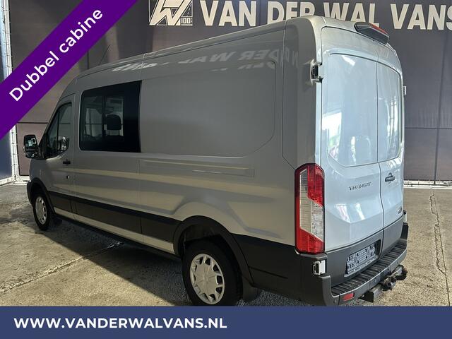 Ford TRANSIT 2.0 TDCI 131pk L3H2 Dubbele Cabine Euro6 Airco | 6-Zits | 2500kg Trekhaak | Cruisecontrol Parkeersensoren, Verwarmde voorruit