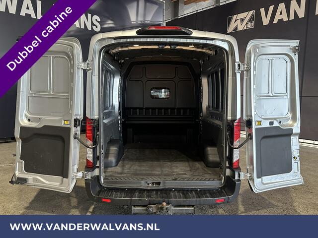 Ford TRANSIT 2.0 TDCI 131pk L3H2 Dubbele Cabine Euro6 Airco | 6-Zits | 2500kg Trekhaak | Cruisecontrol Parkeersensoren, Verwarmde voorruit