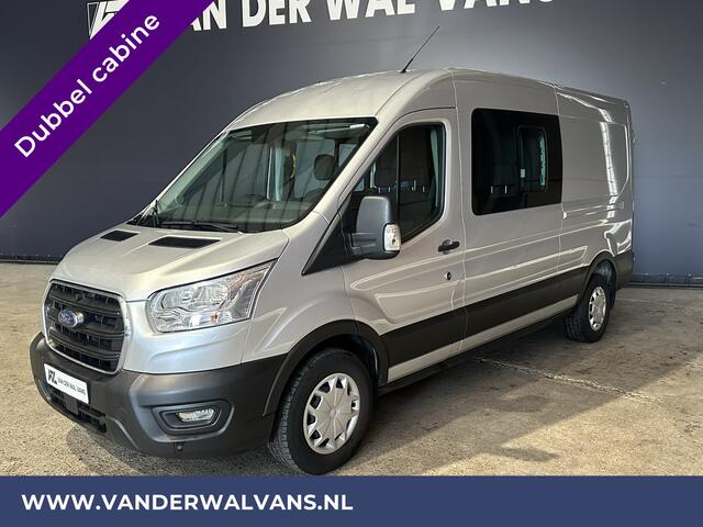Ford TRANSIT 2.0 TDCI 131pk L3H2 Dubbele Cabine Euro6 Airco | 6-Zits | 2500kg Trekhaak | Cruisecontrol Parkeersensoren, Verwarmde voorruit
