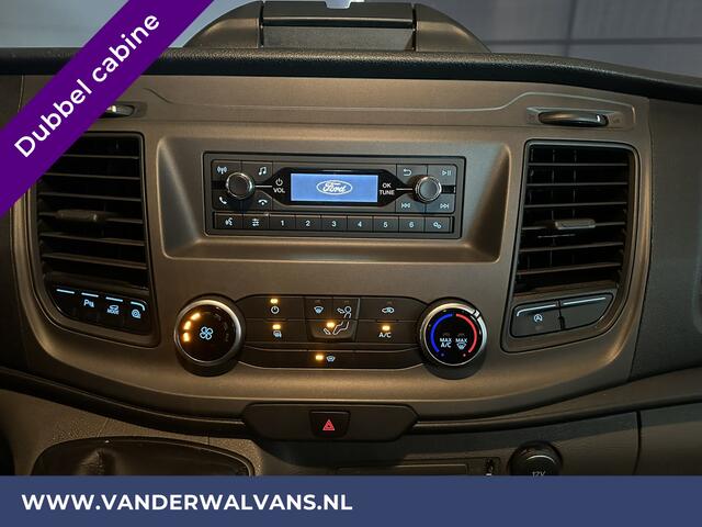 Ford TRANSIT 2.0 TDCI 131pk L3H2 Dubbele Cabine Euro6 Airco | 6-zits | 2500kg Trekhaak | Cruisecontrol, Parkeersensoren, Verwarmde voorruit