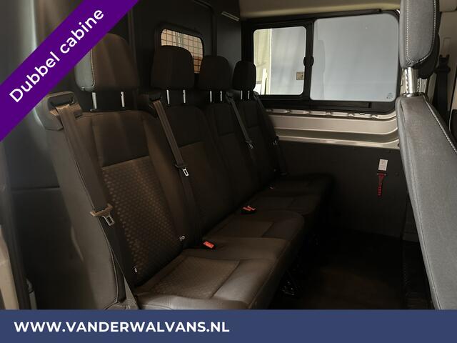 Ford TRANSIT 2.0 TDCI 131pk L3H2 Dubbele Cabine Euro6 Airco | 6-zits | 2500kg Trekhaak | Cruisecontrol, Parkeersensoren, Verwarmde voorruit