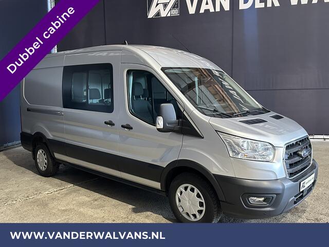 Ford TRANSIT 2.0 TDCI 131pk L3H2 Dubbele Cabine Euro6 Airco | 6-zits | 2500kg Trekhaak | Cruisecontrol, Parkeersensoren, Verwarmde voorruit