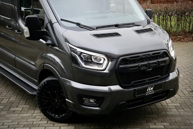 Ford TRANSIT 350 2.0 TDCI L3H2 165PK AUT Limited | Raptor Edition | 360 Camera | ACC | Navigatie | Bi-Xenon | Lane assist | BLIS | CarPlay | Trekhaak | 3-Zitter| Facelift model MY2025