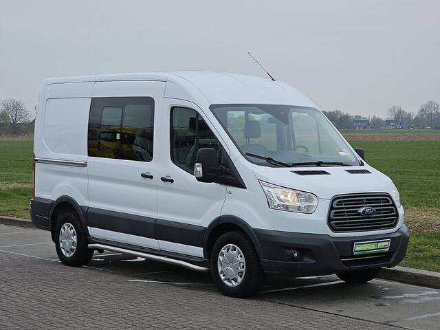 Ford TRANSIT 330 2.0 TDCI L2H2 DC Trend Airco 130Pk Euro6 Camera Trekhaak!
