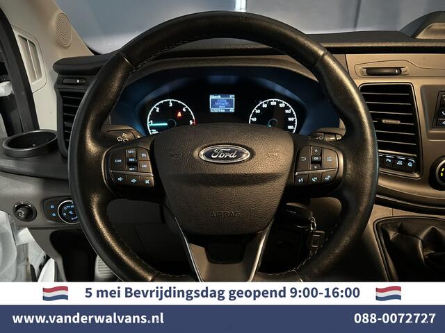 Ford TRANSIT 2.0 TDCI 131pk L2H2 Euro6 Airco | LED | Cruisecontrol | Verwarmde voorruit Parkeersensoren, Bijrijdersbank