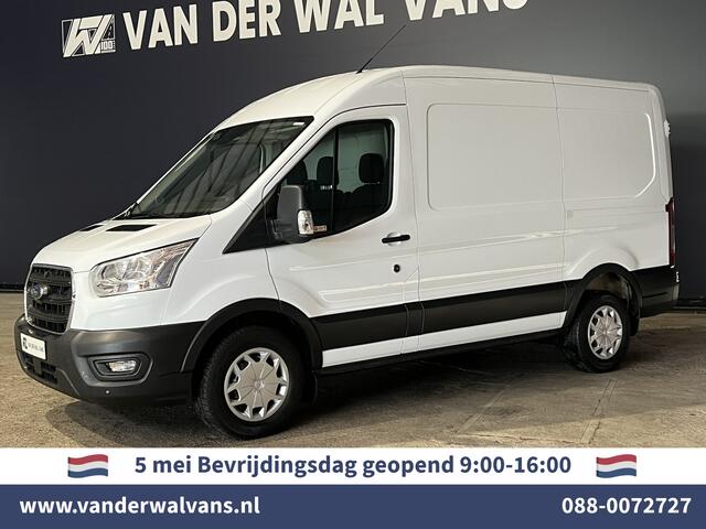 Ford TRANSIT 2.0 TDCI 131pk L2H2 Euro6 Airco | LED | Cruisecontrol | Verwarmde voorruit Parkeersensoren, Bijrijdersbank