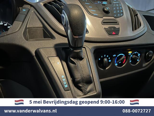 Ford TRANSIT 2.0 TDCI 131pk Automaat L3H2 inrichting Euro6 Airco | Camera | LED | Trekhaak Cruisecontrol, Parkeersensoren, Bijrijdersbank
