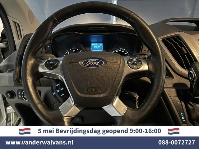Ford TRANSIT 2.0 TDCI 131pk Automaat L3H2 inrichting Euro6 Airco | Camera | LED | Trekhaak Cruisecontrol, Parkeersensoren, Bijrijdersbank