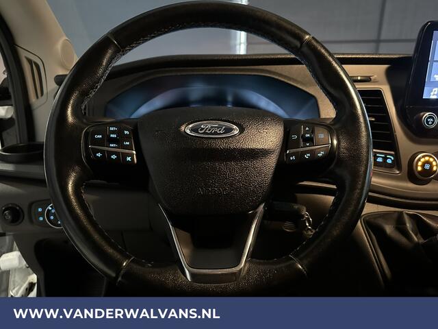 Ford TRANSIT 2.0 TDCI 131pk L3H2 Euro6 Airco | Camera | Navigatie | Apple Carplay | Android Auto | Stoelverwarming Verwarmde voorruit, Cruisecontrol, Parkeersensoren, Elektrisch verstelbare bestuurdersstoel, Bijrijdersbank