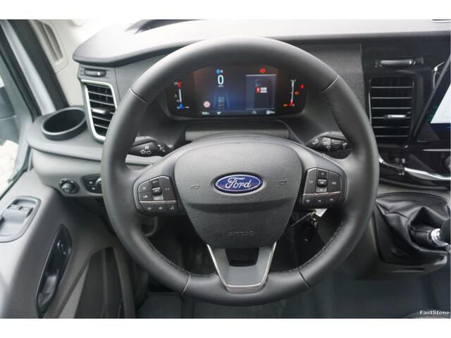 Ford TRANSIT 350M LDT 130PK L2H2 BPM VRIJ!! 12" Sync 4 Apple CP/Android A. Cam, Stoel-Stoel Trekhaak!! NR. WV05*