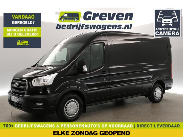 Ford TRANSIT 2.0 Ecoblue L2H2 Airco Camera Carplay Cruise LED 3 Persoons Trekhaak PDC