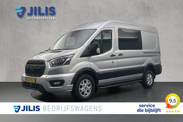 Ford TRANSIT 2.0 TDCI 185 PK Limited dubbel Cabine | Camera | Dubbele schuifdeur | Parkeersensoren | Trekhaak | Adaptieve cruise control | Airco