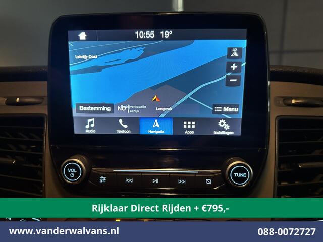 Ford TRANSIT 2.0 TDCI 131pk L3H2 Euro6 *Rijklaar Direct Rijden* Airco | Camera | Navigatie | Apple Carplay | Android Auto | Stoelverwarming Verwarmde voorruit, Cruisecontrol, Parkeersensoren, Elektrisch verstelbare bestuurdersstoel, Bijrijdersbank