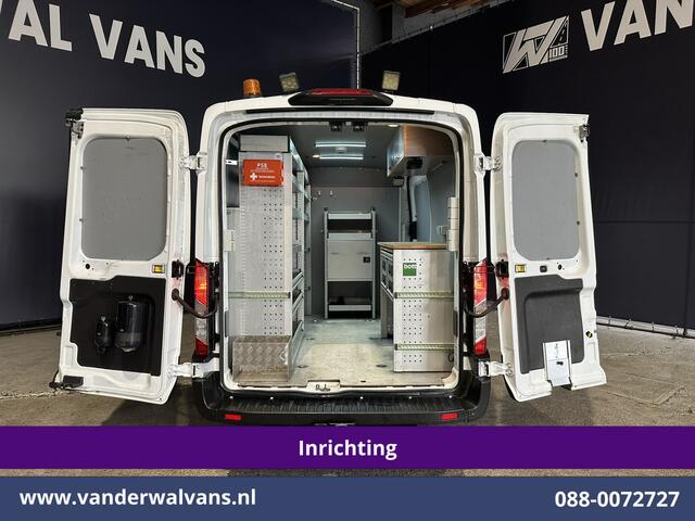 Ford TRANSIT 2.0 TDCI 130pk L2H2 inrichting Euro6 Airco | Camera | Apple Carplay | Cruisecontrol Omvormer, Elektrische verstelbare bestuurdersstoel, Android Auto, Stoelverwarming, Verwarmde Voorruit, Parkeersensoren