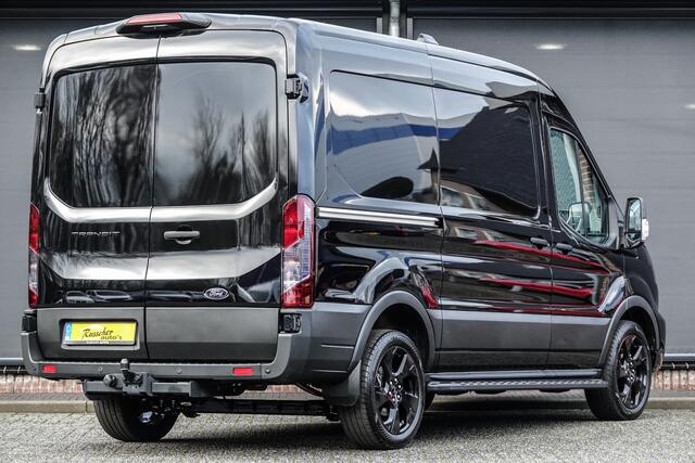 Ford TRANSIT L2H2 | 165Pk A8 Aut. | Raptor Edition | 2x Schuifdeur | Achteruitrijcamera | Trekhaak | 19'' | Agate Black