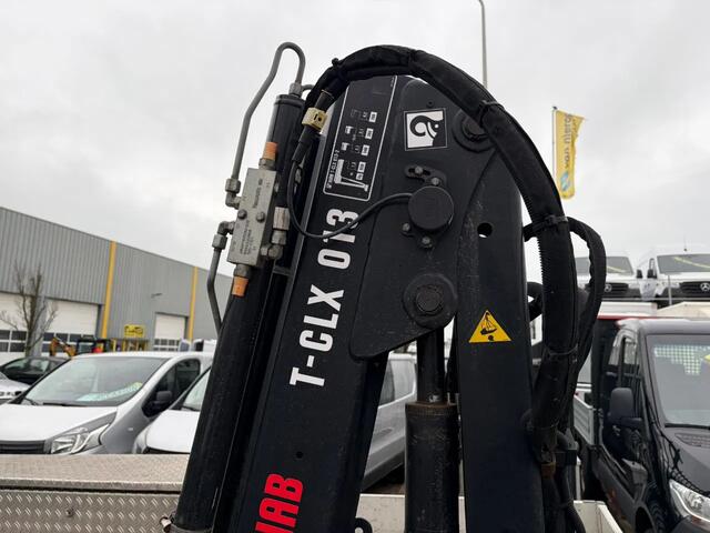 Ford TRANSIT 130pk airco open laadbak met hiab t-clx 013 kraan 2x steunpoot achter