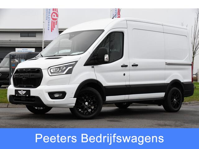 Ford TRANSIT 350 2.0 TDCI L2H2 Limited Adaptieve Cruise, Camera, Carplay, Xenon, 170pk, Automaat, Trekhaak, NAVI, 2 x Schuifdeur, Multimedia, Uniek!