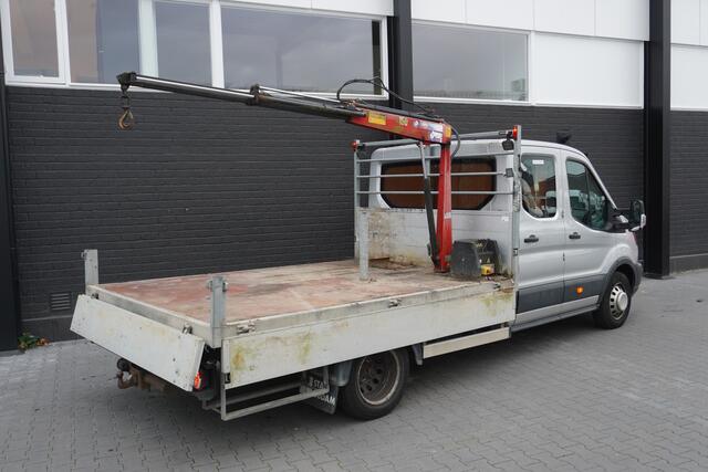 Ford TRANSIT 2.0 TDCI 170PK Dubbel lucht Openlaadbak L4 EURO 6 - Airco - Navi - Cruise - Kraan - ¤ 19.900,- Excl.