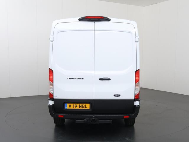 Ford TRANSIT 350 | 2.0 TDCI | L3 H2 | TREND | DUBBEL CABINE | 6-ZITS | CAMERA | VOORRUITVERWARMING | TREKHAAK 2500 KG AHW | AIRCO | CARPLAY ANDROID AUTO | CRUISE CONTROL | LAADRUIMTE PAKKET