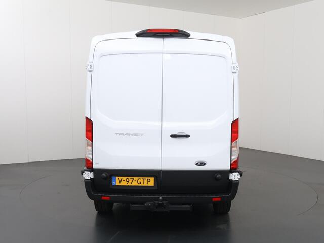 Ford TRANSIT 350 | 2.0 TDCI | L3 H2 | Trend | TREKHAAK 2500 KG AHW | CLIMATE CONTROL | NAVIGATIE | PARKEERSENSOREN V+A | CRUISE CONTROL | BIJRIJDERSBANK | LAADRUIMTE PAKKET | APPLE CARPLAY / ANDROID AUTO | STOEVERWARMING