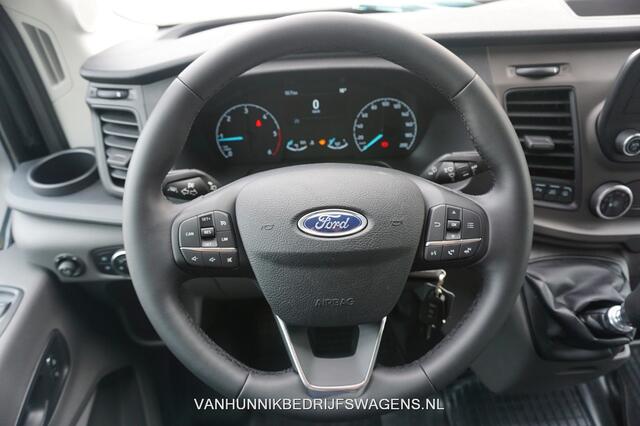 Ford TRANSIT 350L 130PK L3H3 BPM VRIJ!! Airco, Cruise, Camera, Trekhaak!! NR. J01*