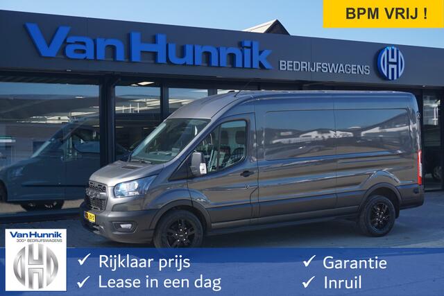 Ford TRANSIT 350L L3H2 Trail Edition AUT 130PK BPM VRIJ!! 12" Sync4 Navi, Camera, Trekhaak, 17" LM!! NR. K01*